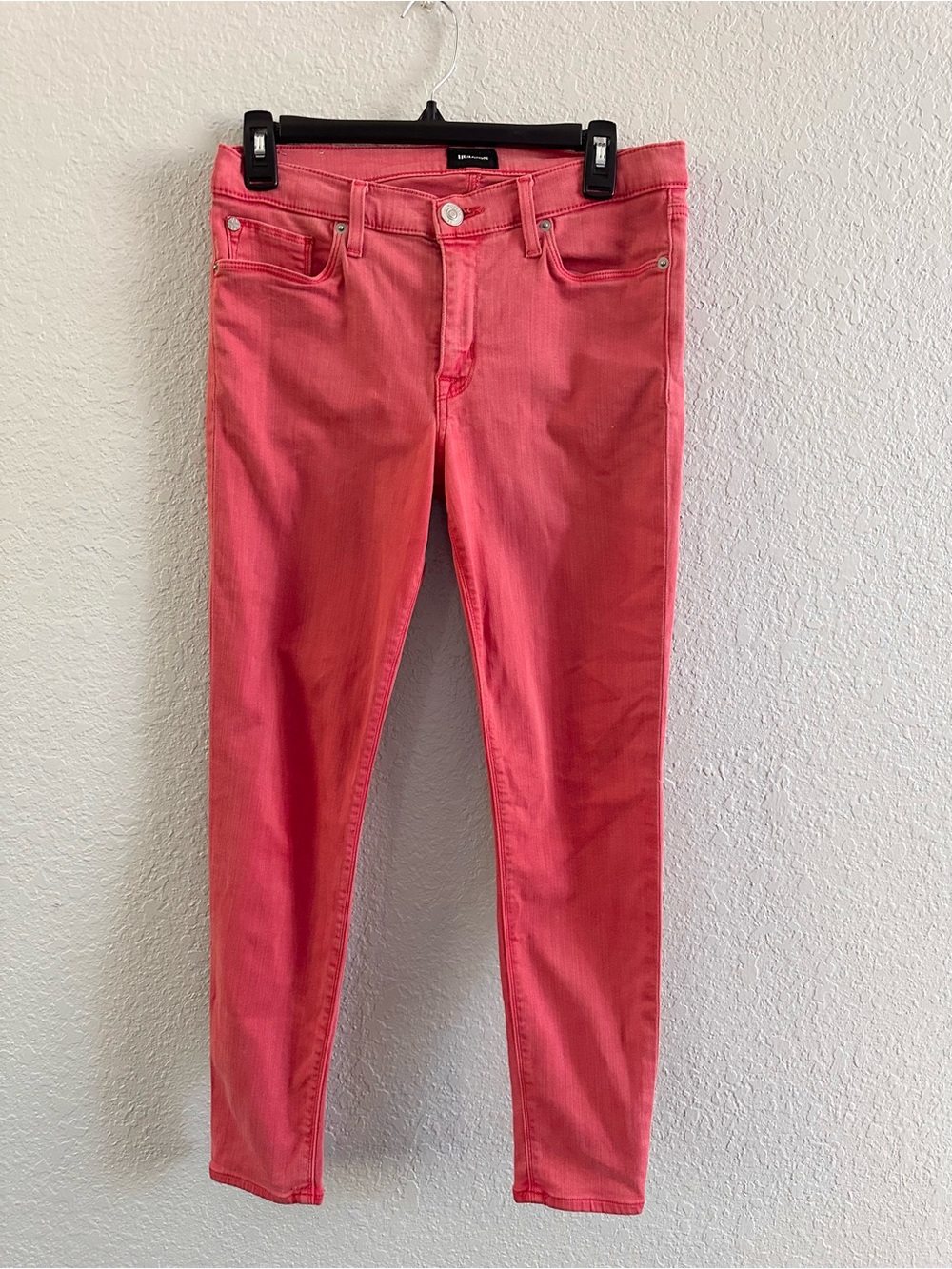 Hudson Krista Ankle Super Skinny‎ Jeans Women’s 31 Coral Pink Stretch Denim